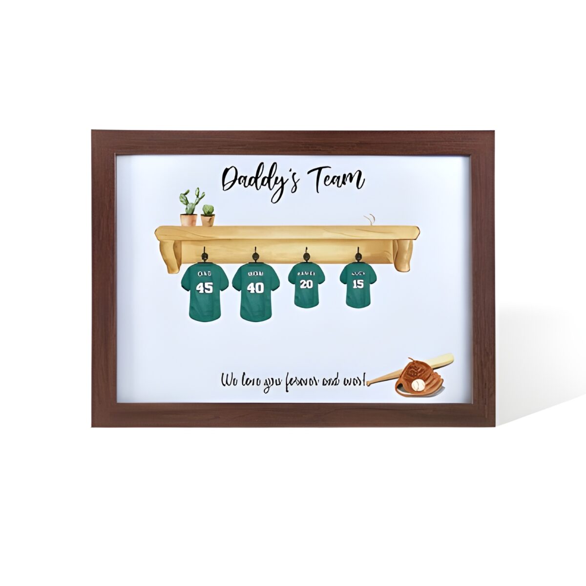 Custom baseball shirt art print celebrating team spirit