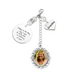 Bridal memorial photo charm to hold loved ones close