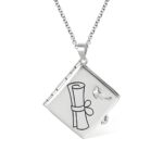 Graduation photo album necklace for cherished memories