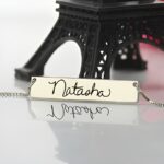 Carry Your Story – Signature Bar Necklace in Sterling Silver – A Timeless Treasure for You or a Loved One - Image 2