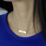 Carry Your Story – Signature Bar Necklace in Sterling Silver – A Timeless Treasure for You or a Loved One - Image 4