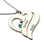 Embrace Two Souls United – Double Heart Sterling Silver Necklace – For Your Beloved - Image 2