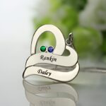 Embrace Two Souls United – Double Heart Sterling Silver Necklace – For Your Beloved - Image 3