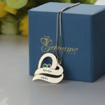 Embrace Two Souls United – Double Heart Sterling Silver Necklace – For Your Beloved - Image 4