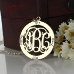 Embrace Your Circle of Love – Monogram Family Name Necklace – A Cherished Keepsake for Home and Heart - Image 3