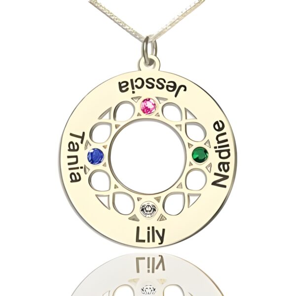 Infinity Family Name Necklace symbolizing eternal love