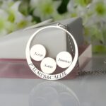 Embrace Family Love – Custom Name Necklace Pendant – A Cherished Treasure for Mom - Image 2