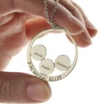 Embrace Family Love – Custom Name Necklace Pendant – A Cherished Treasure for Mom - Image 3