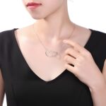 Intertwined Hearts – Sterling Silver Double Circle Necklace – Celebrate Your Unbreakable Bond - Image 4