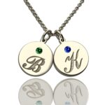 Personalized initial birthstone necklace for heartfelt gifting