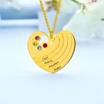 Carry Love Close to Heart – Custom Birthstone & Name Necklace – A Cherished Gift for Mom - Image 3