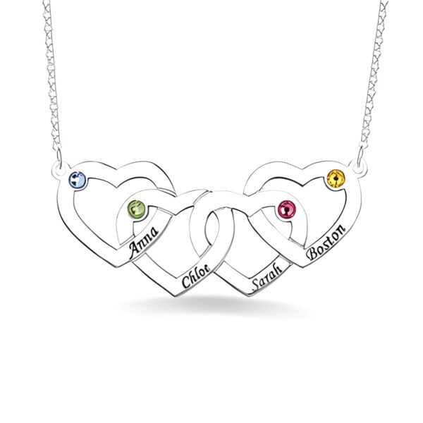 Sterling Silver Birthstone Necklace for cherished connections