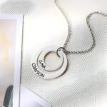 Embrace Your Loved Ones – Stacked Circle Name Necklace – A Heartfelt Treasure for Family & Friends - Image 3