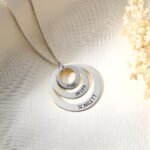 Embrace Your Loved Ones – Stacked Circle Name Necklace – A Heartfelt Treasure for Family & Friends - Image 4