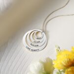 Embrace Your Loved Ones – Stacked Circle Name Necklace – A Heartfelt Treasure for Family & Friends - Image 5