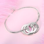 Embrace Eternal Bonds – Engraved Interlocking Russian Rings Bracelet – For Cherished Connections - Image 5