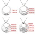 Embrace Family Bonds – Stacked Circles Heart Necklace – A Cherished Keepsake for Loved Ones - Image 2