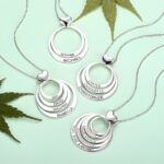 Embrace Family Bonds – Stacked Circles Heart Necklace – A Cherished Keepsake for Loved Ones - Image 3