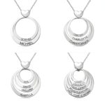 Personalized family necklace symbolizing love and connection
