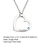 Embrace Endless Love – Intertwined Hearts Birthstone Necklace – A Cherished Keepsake for Mom or Memory - Image 2