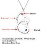 Embrace Endless Love – Intertwined Hearts Birthstone Necklace – A Cherished Keepsake for Mom or Memory - Image 3