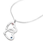 Embrace Endless Love – Intertwined Hearts Birthstone Necklace – A Cherished Keepsake for Mom or Memory - Image 8