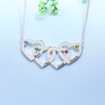 Embrace Endless Love – Intertwined Hearts Birthstone Necklace – A Cherished Keepsake for Mom or Memory - Image 10