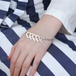 Embrace Your Story – Heart Pendant Bangle Bracelet – A Tender Gift for Her - Image 4