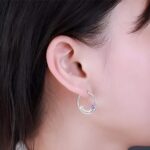 Embrace Your Story – Custom Name & Birthstone Hoop Earrings – A Treasure for Loved Ones - Image 5