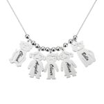 Forever Together – Engraved Silver Charm Necklace Celebrating the Bond Between Child and Beloved Pets - Image 2