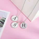Carry Your Story Close – Engraved Initial & Date Silver Necklace – A Cherished Keepsake for Her - Image 4