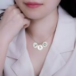 Carry Your Story Close – Engraved Initial & Date Silver Necklace – A Cherished Keepsake for Her - Image 5