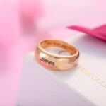 Embrace Your Loved Ones – Custom Name & Birthstone Ring in Rose Gold – A Cherished Treasure for Her - Image 2