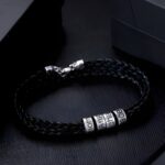 Embrace Connection – Handcrafted Sterling Silver Beaded Bracelet – For Him, A Token of Meaningful Bonds - Image 3