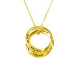 Embrace Your Circle of Love – Stacked Name Necklace – A Treasured Keepsake for Mom and Family - Image 2