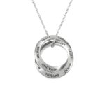Stacked name necklace for mom, a symbol of love