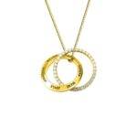 Embrace Eternal Bonds – Interlocked Circle Necklace – A Cherished Family Keepsake for Her - Image 2