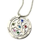 Embrace Your Family's Story – Custom Birthstone Tree Necklace – A Heartfelt Keepsake for Loved Ones - Image 3