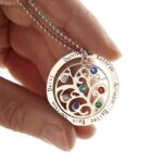 Embrace Your Family's Story – Custom Birthstone Tree Necklace – A Heartfelt Keepsake for Loved Ones - Image 4