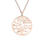Embrace Your Roots – Family Tree Name Necklace – A Heartfelt Tribute for Loved Ones - Image 4
