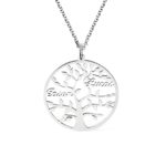 Family Tree Name Necklace celebrating family bonds