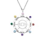 Mother's Day birthstone necklace for mom's love