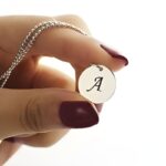 Carry Their Initial Close – Sterling Silver Disc Necklace – A Cherished Token for Loved Ones - Image 3