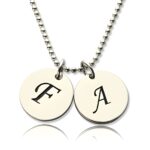 Personalized initial necklace for loved ones
