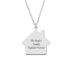 Embrace Her Heart – Sterling Silver Birthstone Family Name Necklace – A Timeless Treasure for Mom - Image 2