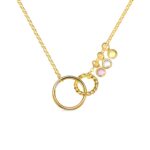 Embrace Eternal Bonds – Birthstone Necklace for Mother and Daughter – A Timeless Celebration of Love - Image 2