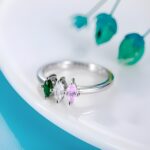 Embrace Your Family's Heart – Custom Gemstone Birthstone Ring for Cherished Moms - Image 3