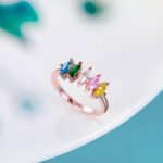Embrace Your Family's Heart – Custom Gemstone Birthstone Ring for Cherished Moms - Image 4