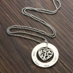 Embrace Family Love – Heart Tree Name Necklace in Sterling Silver – A Cherished Tribute for Mom - Image 4