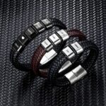 Carry Strength and Style – Handwoven Leather Bracelet for Him – A Thoughtful Tribute for Dad or Loved One - Image 2